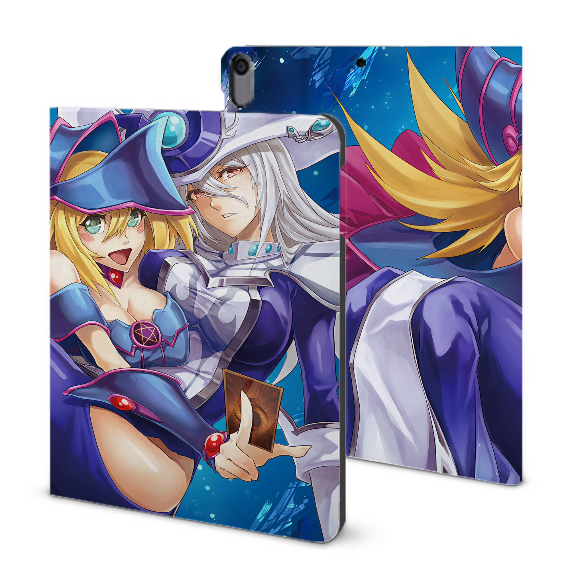 （画像用） 遊☆戯☆王 Yu-Gi-Oh! IPad ケース ブック型 PUレザー TPU 耐衝撃 軽量 薄型 ペン収納なし 全面保護 IPad 各モデル対応